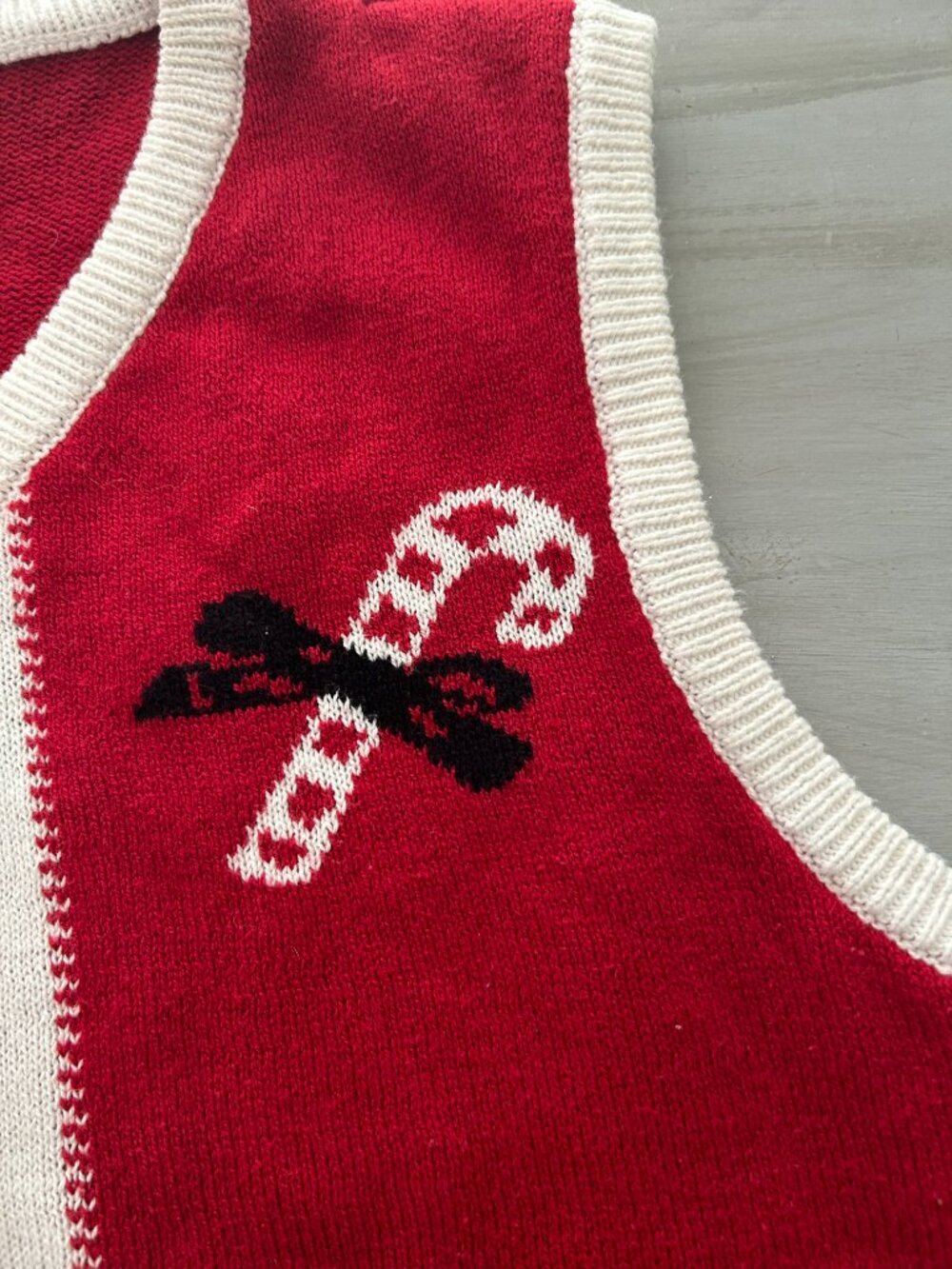 Santa Ugly Christmas Sweater Vest Women Size Small Tacky Christmas Santa Costume - Picture 9 of 11